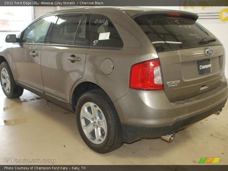 Mineral Grey Metallic / Charcoal Black 2012 Ford Edge SEL