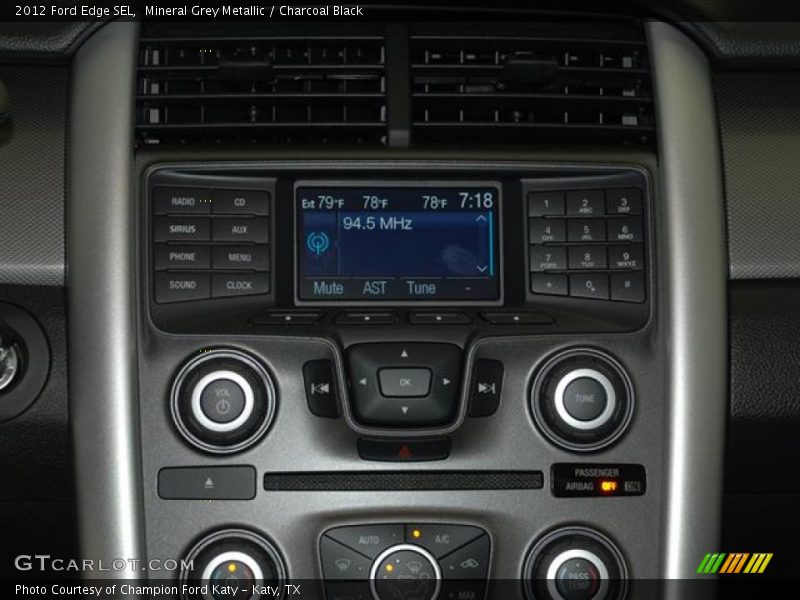 Mineral Grey Metallic / Charcoal Black 2012 Ford Edge SEL