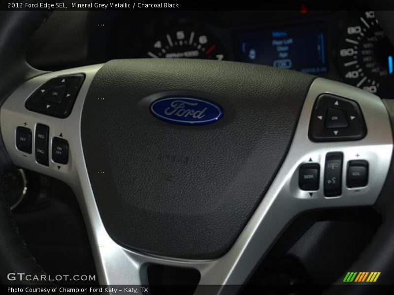 Mineral Grey Metallic / Charcoal Black 2012 Ford Edge SEL