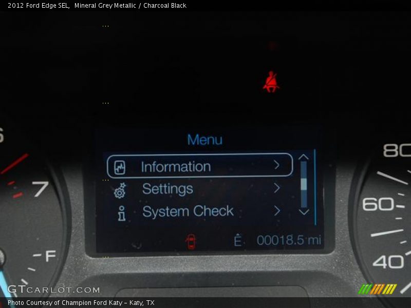 Mineral Grey Metallic / Charcoal Black 2012 Ford Edge SEL
