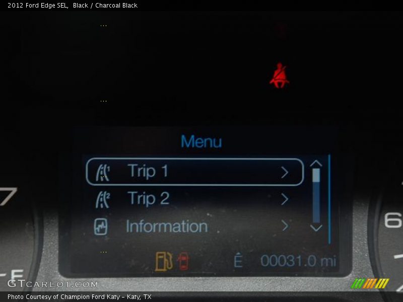 Black / Charcoal Black 2012 Ford Edge SEL