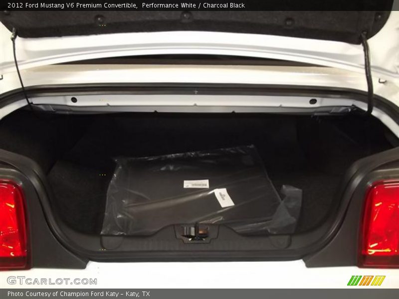 Performance White / Charcoal Black 2012 Ford Mustang V6 Premium Convertible