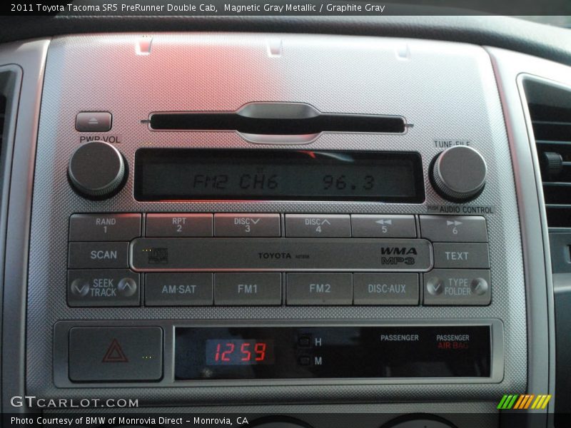 Magnetic Gray Metallic / Graphite Gray 2011 Toyota Tacoma SR5 PreRunner Double Cab