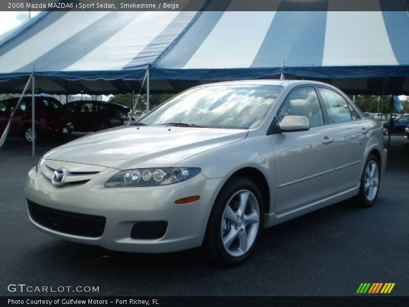 Smokestone / Beige 2008 Mazda MAZDA6 i Sport Sedan