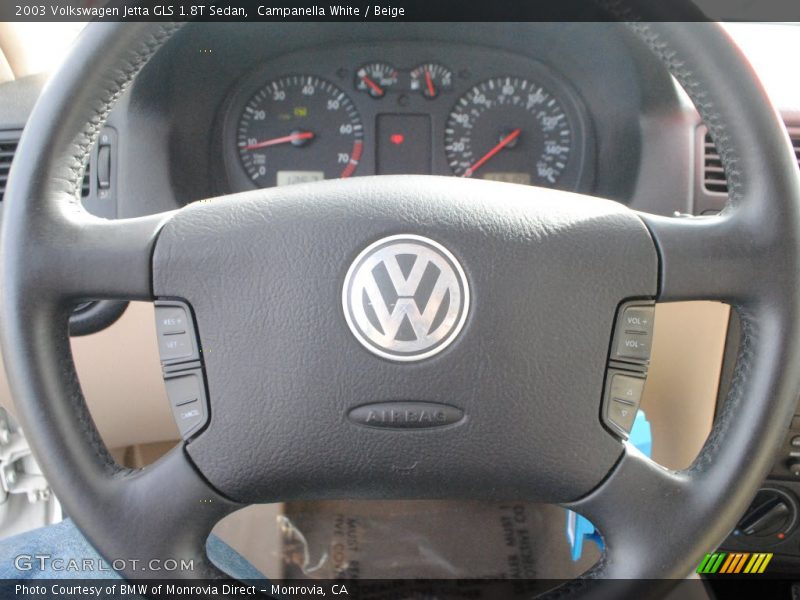 Campanella White / Beige 2003 Volkswagen Jetta GLS 1.8T Sedan