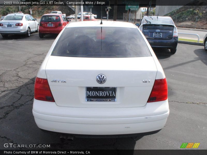 Campanella White / Beige 2003 Volkswagen Jetta GLS 1.8T Sedan