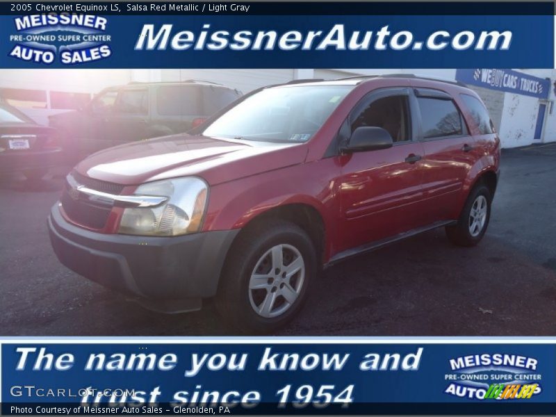 Salsa Red Metallic / Light Gray 2005 Chevrolet Equinox LS