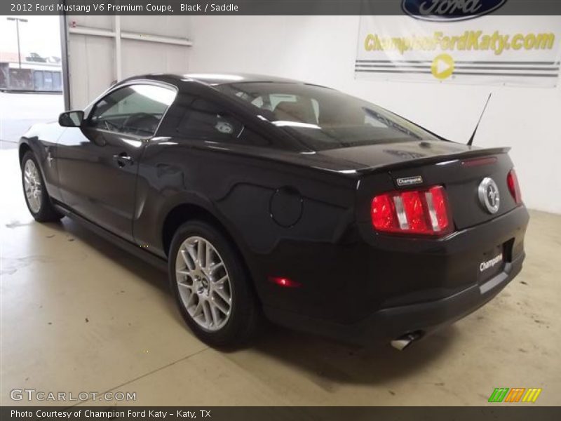 Black / Saddle 2012 Ford Mustang V6 Premium Coupe