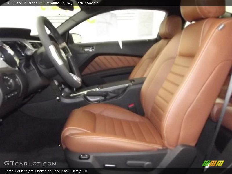 Black / Saddle 2012 Ford Mustang V6 Premium Coupe