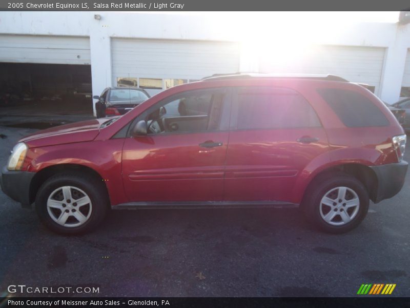 Salsa Red Metallic / Light Gray 2005 Chevrolet Equinox LS