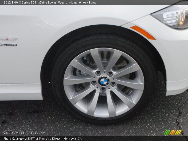 Alpine White / Beige 2012 BMW 3 Series 328i xDrive Sports Wagon
