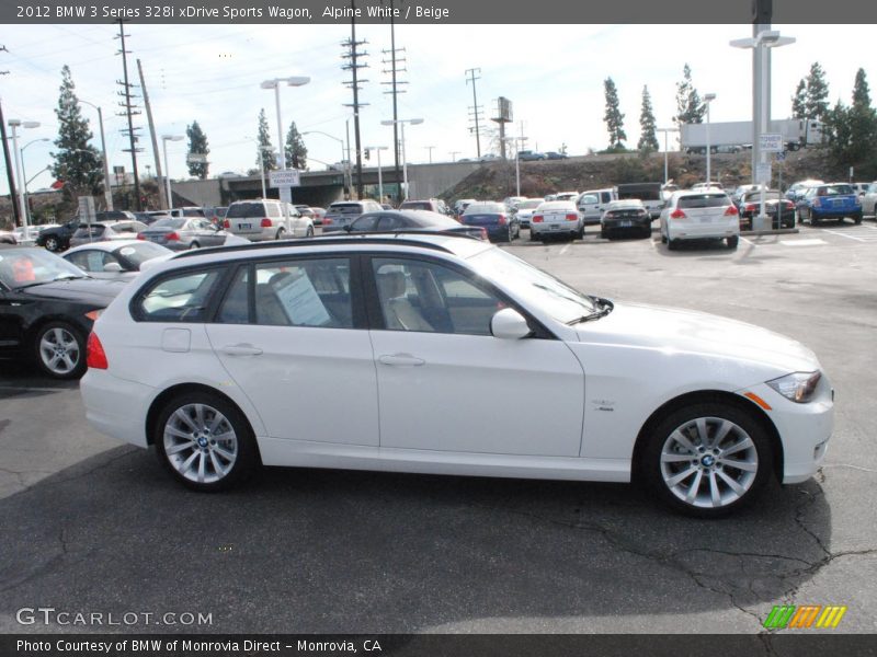 Alpine White / Beige 2012 BMW 3 Series 328i xDrive Sports Wagon