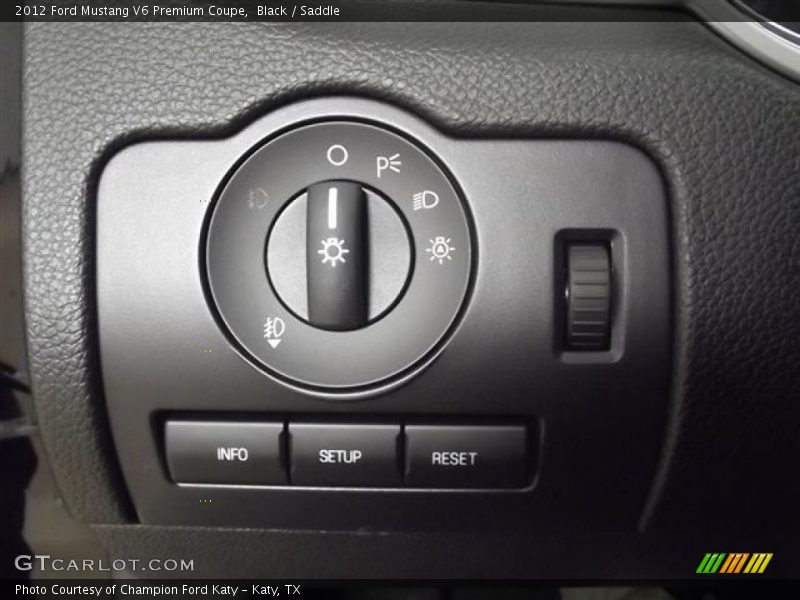 Black / Saddle 2012 Ford Mustang V6 Premium Coupe