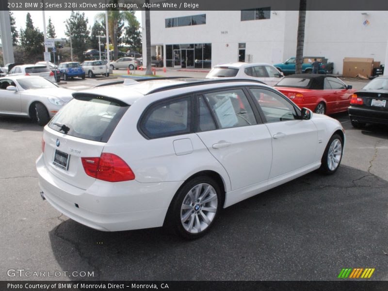 Alpine White / Beige 2012 BMW 3 Series 328i xDrive Sports Wagon
