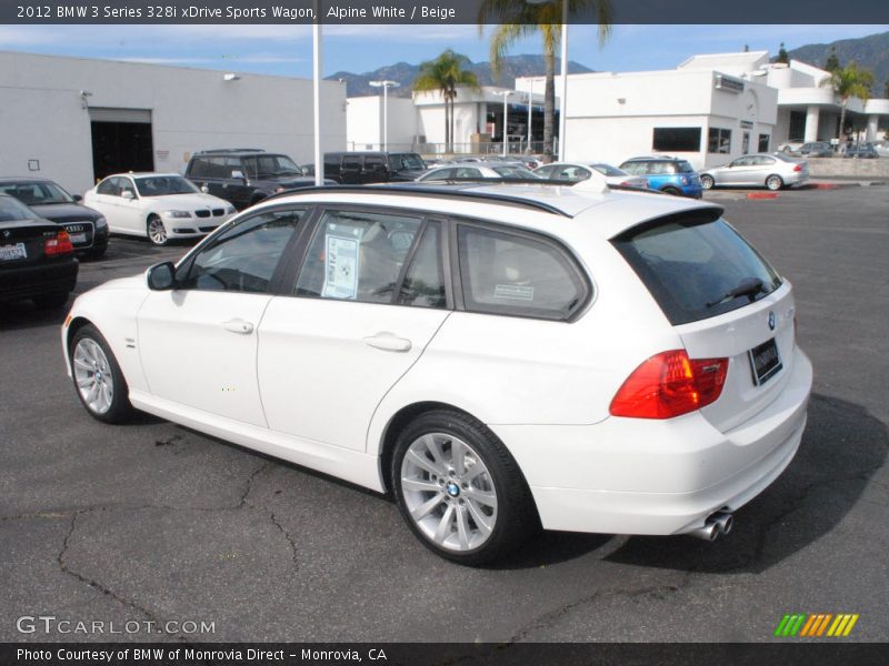 Alpine White / Beige 2012 BMW 3 Series 328i xDrive Sports Wagon