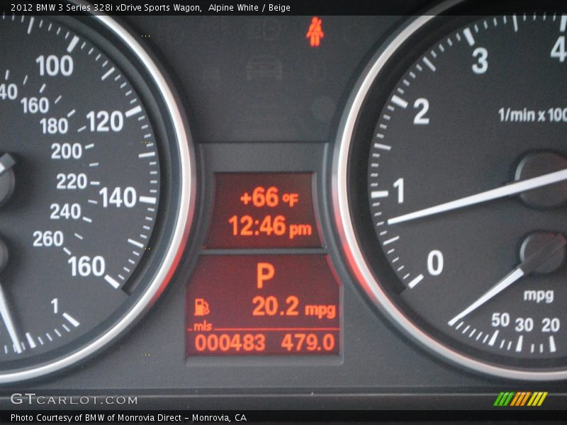 Alpine White / Beige 2012 BMW 3 Series 328i xDrive Sports Wagon