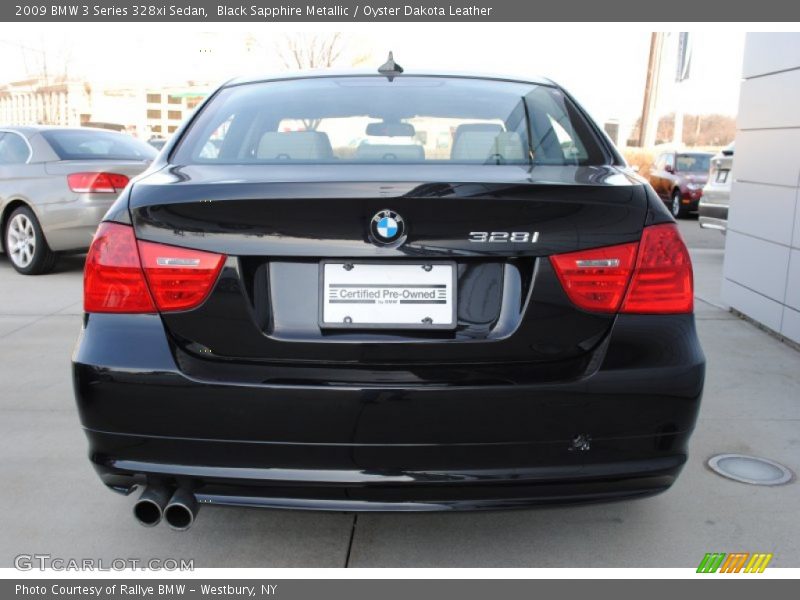 Black Sapphire Metallic / Oyster Dakota Leather 2009 BMW 3 Series 328xi Sedan