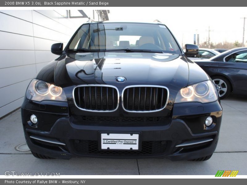 Black Sapphire Metallic / Sand Beige 2008 BMW X5 3.0si