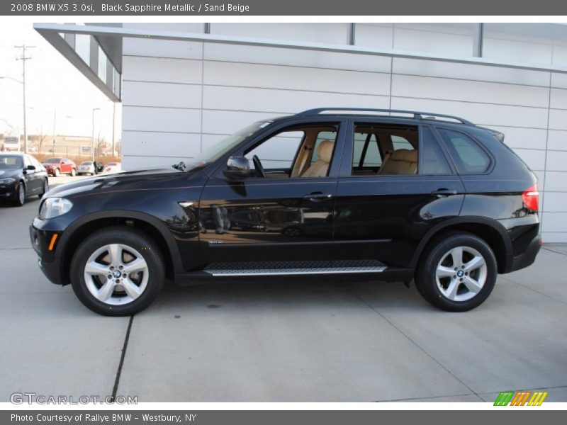 Black Sapphire Metallic / Sand Beige 2008 BMW X5 3.0si