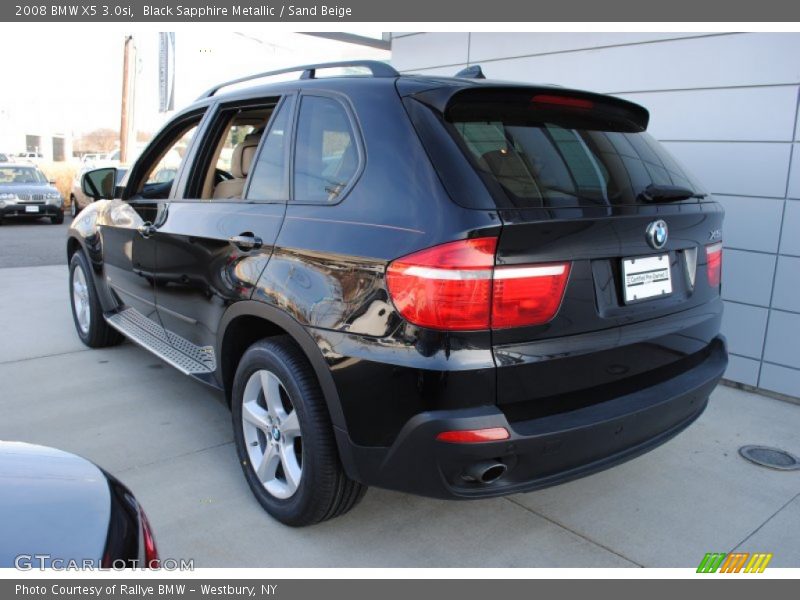 Black Sapphire Metallic / Sand Beige 2008 BMW X5 3.0si