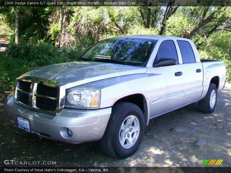 Bright Silver Metallic / Medium Slate Gray 2006 Dodge Dakota SLT Quad Cab