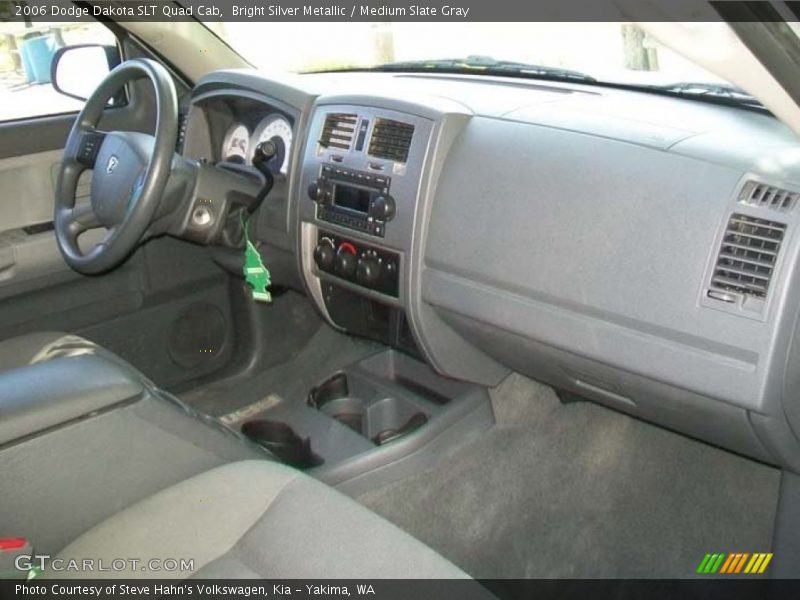 Bright Silver Metallic / Medium Slate Gray 2006 Dodge Dakota SLT Quad Cab