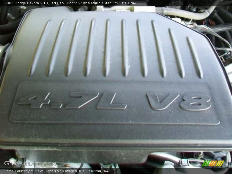 Bright Silver Metallic / Medium Slate Gray 2006 Dodge Dakota SLT Quad Cab