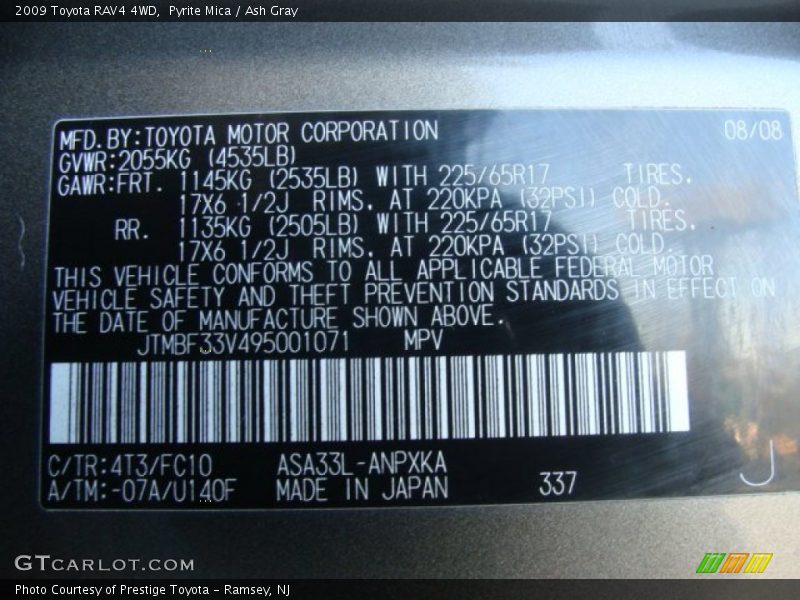 4T3 - 2009 Toyota RAV4 4WD