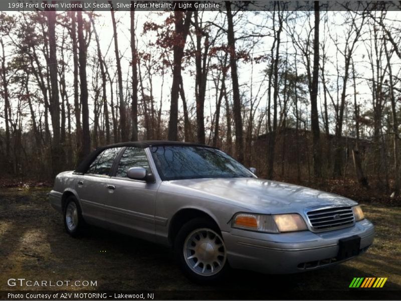 Silver Frost Metallic / Light Graphite 1998 Ford Crown Victoria LX Sedan