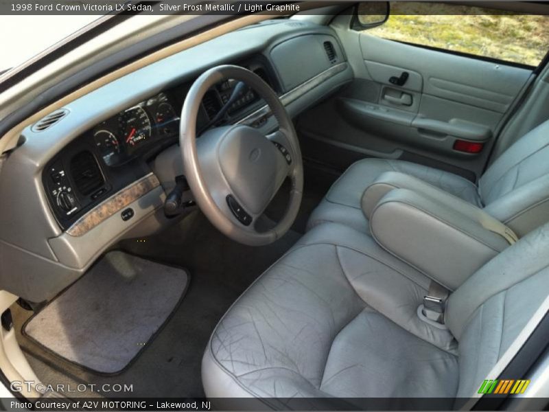 Silver Frost Metallic / Light Graphite 1998 Ford Crown Victoria LX Sedan
