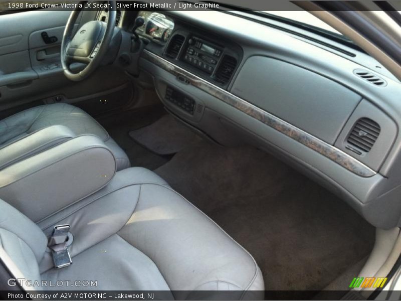Silver Frost Metallic / Light Graphite 1998 Ford Crown Victoria LX Sedan