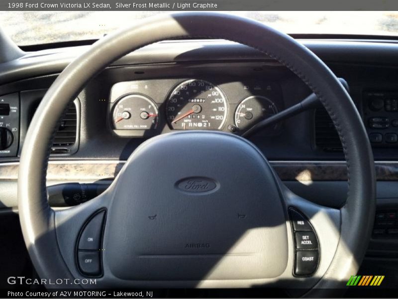 Silver Frost Metallic / Light Graphite 1998 Ford Crown Victoria LX Sedan