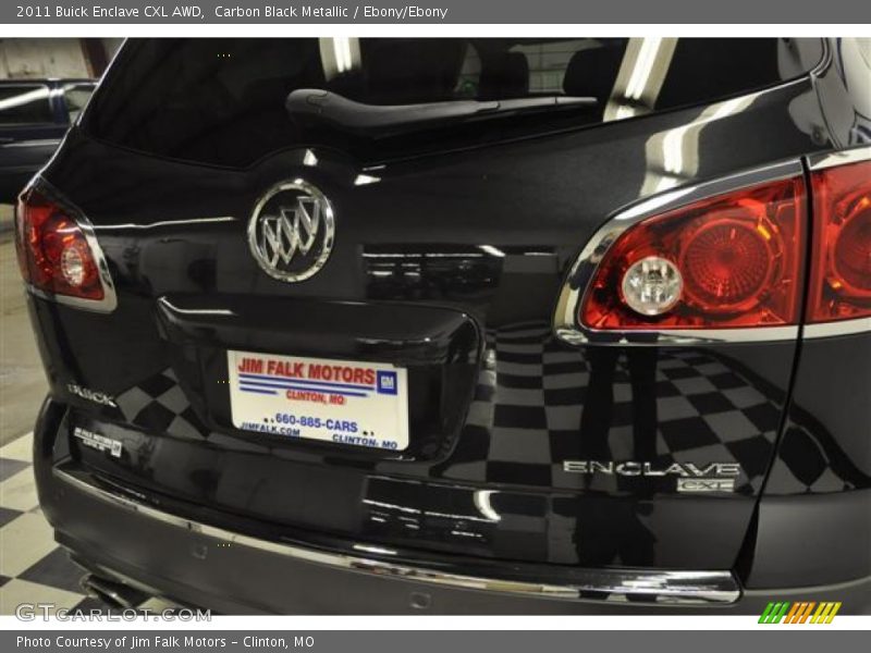 Carbon Black Metallic / Ebony/Ebony 2011 Buick Enclave CXL AWD