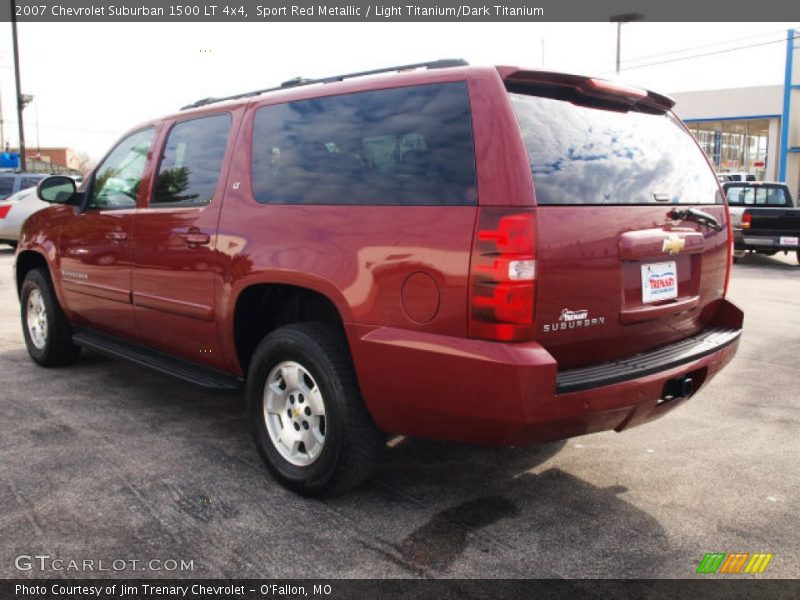 Sport Red Metallic / Light Titanium/Dark Titanium 2007 Chevrolet Suburban 1500 LT 4x4