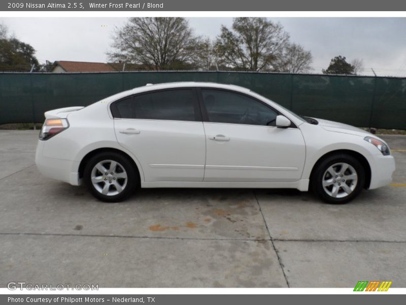 Winter Frost Pearl / Blond 2009 Nissan Altima 2.5 S