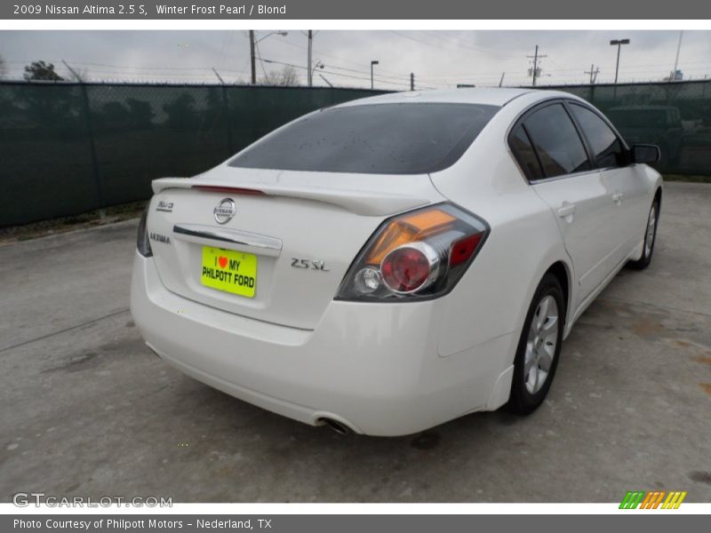 Winter Frost Pearl / Blond 2009 Nissan Altima 2.5 S