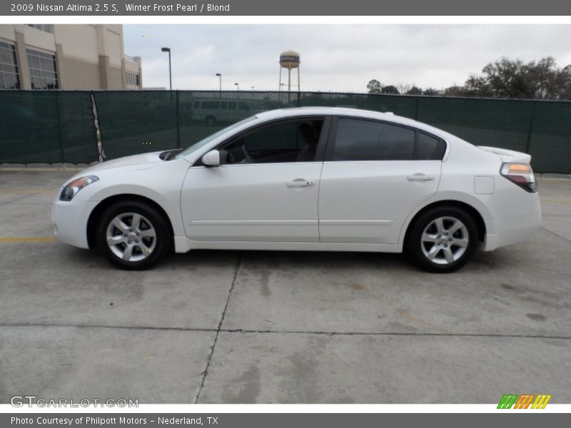 Winter Frost Pearl / Blond 2009 Nissan Altima 2.5 S
