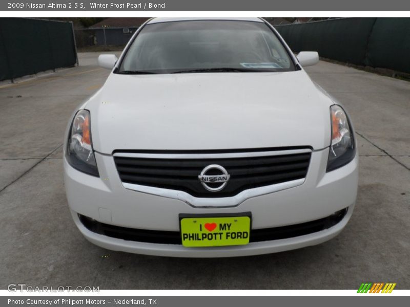 Winter Frost Pearl / Blond 2009 Nissan Altima 2.5 S