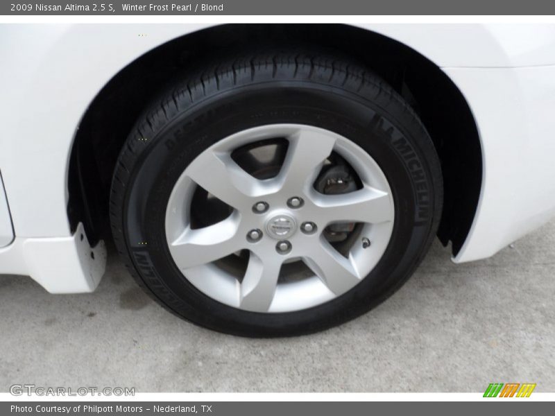 Winter Frost Pearl / Blond 2009 Nissan Altima 2.5 S