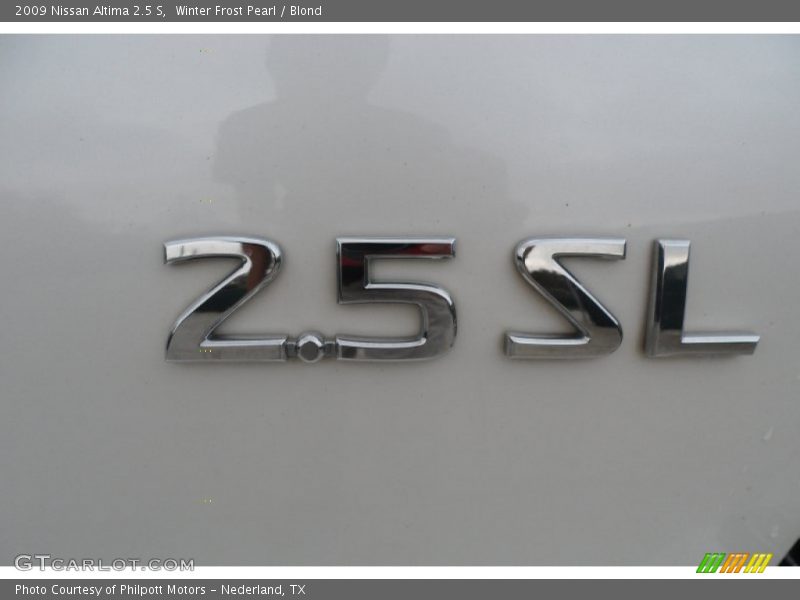 Winter Frost Pearl / Blond 2009 Nissan Altima 2.5 S