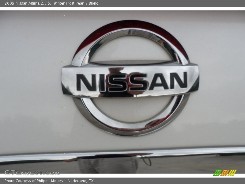 Winter Frost Pearl / Blond 2009 Nissan Altima 2.5 S