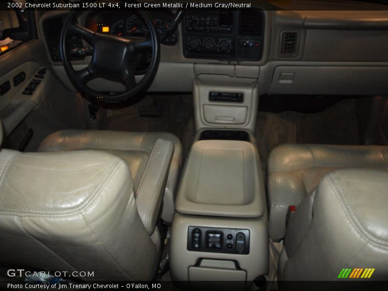 Forest Green Metallic / Medium Gray/Neutral 2002 Chevrolet Suburban 1500 LT 4x4