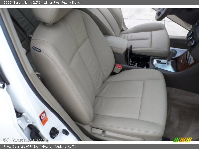 Winter Frost Pearl / Blond 2009 Nissan Altima 2.5 S