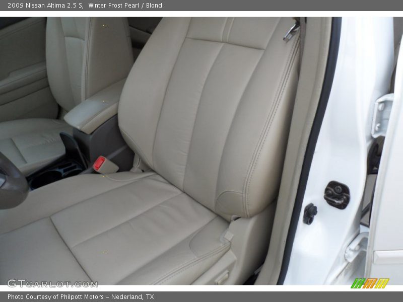 Winter Frost Pearl / Blond 2009 Nissan Altima 2.5 S