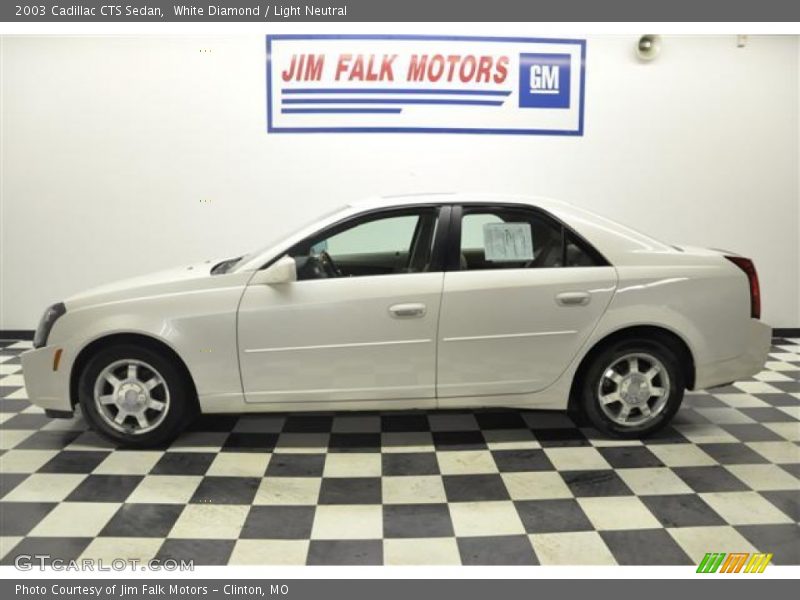 White Diamond / Light Neutral 2003 Cadillac CTS Sedan