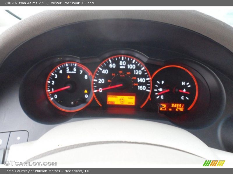 Winter Frost Pearl / Blond 2009 Nissan Altima 2.5 S