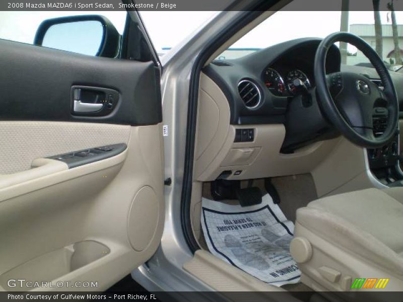 Smokestone / Beige 2008 Mazda MAZDA6 i Sport Sedan