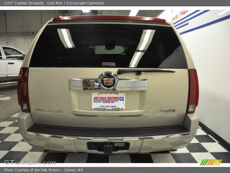 Gold Mist / Cocoa/Light Cashmere 2007 Cadillac Escalade