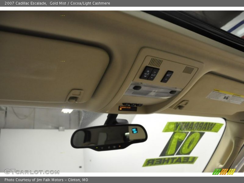 Gold Mist / Cocoa/Light Cashmere 2007 Cadillac Escalade
