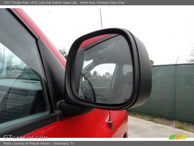 Flame Red / Medium Slate Gray 2007 Dodge Ram 1500 Lone Star Edition Quad Cab